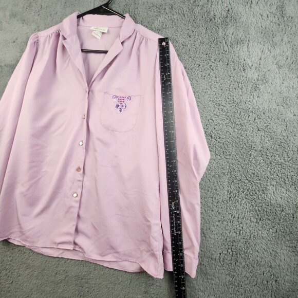Vintage Levis Pearl Button Western Shirt Womens Small Purple Cowgirl Rodeo 80s - Picture 8 of 11